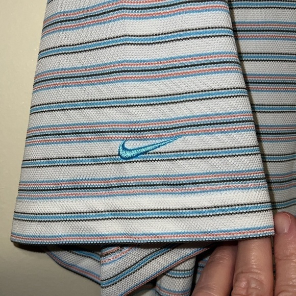 Mens NIKE GOLF striped polo shirt size Large - Picture 5 of 6